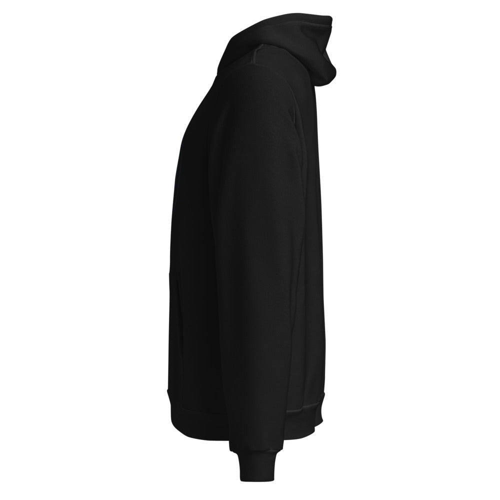 VEIL Dark Surface Hoodie 01 in Schwarz – linke Seitenansicht
