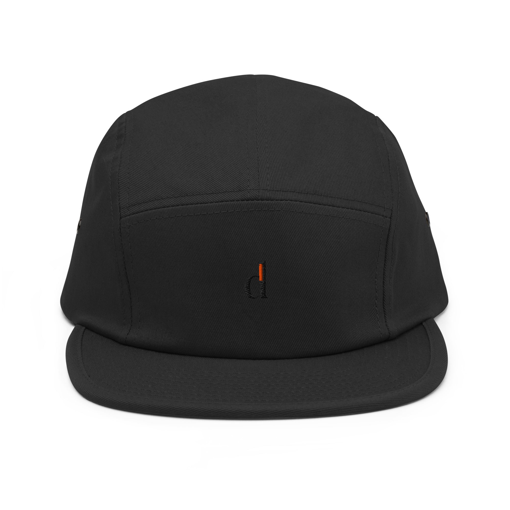 FORGE House Register Cap in Schwarz, klassische Snapback-House Register Cap mit Logo, Frontansicht