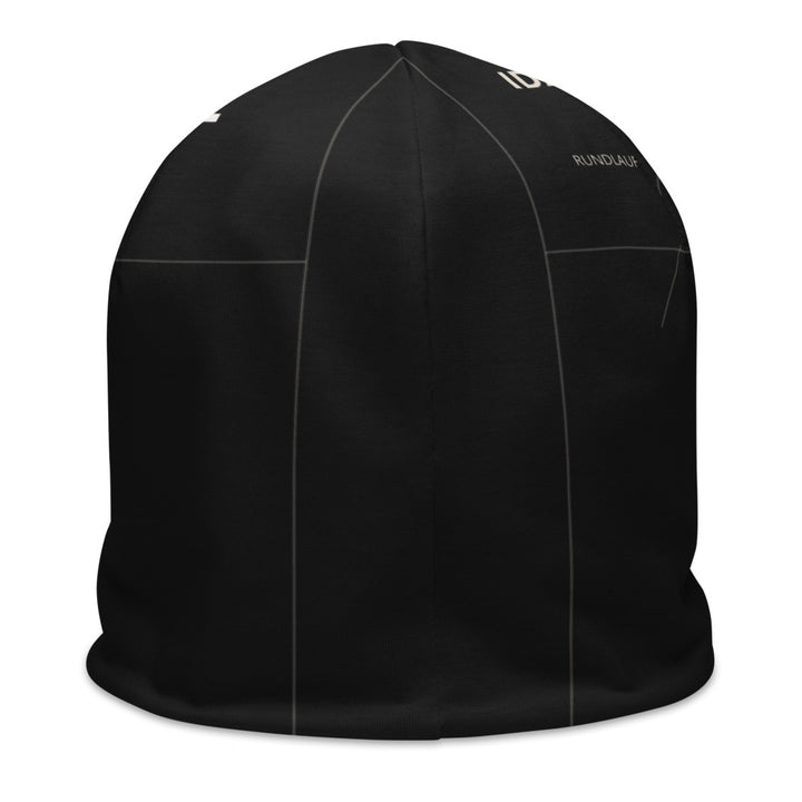 forge INDEX 35 — Rundlauf 07 · AOP Beanie – Printful-Mockup 3