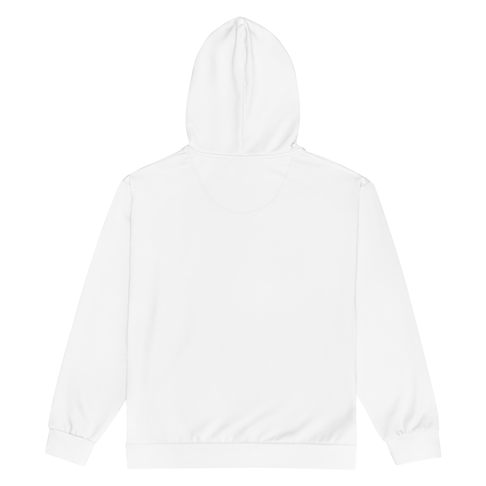 WOXWILD All-over Zip-Hoodie — Nachtdruck, durchgehend — Rückansicht · dropFORGE