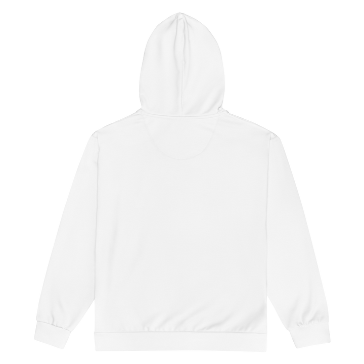 WOXWILD All-over Zip-Hoodie — Nachtdruck, durchgehend — Rückansicht · dropFORGE
