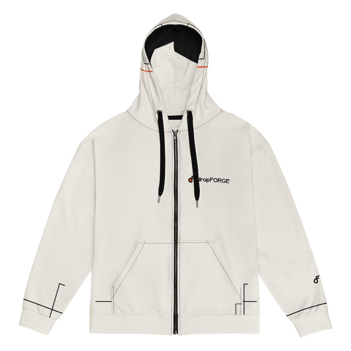 forge standard — House Alloy Relay 02 Zip Hoodie - Vorderansicht