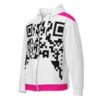 WOXWILD All-over Zip-Hoodie — Nachtdruck, durchgehend — Vorderansicht · dropFORGE