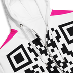 WOXWILD All-over Zip-Hoodie — Nachtdruck, durchgehend — Detailansicht · dropFORGE