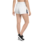 WOXWILD All-over Shorts — Nachtfuchs, Speed-Lines, beide Panels — Rückansicht · dropFORGE