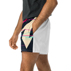 WOXWILD All-over Shorts — Nachtfuchs, Speed-Lines, beide Panels — Ansicht 7 · dropFORGE