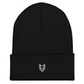 WOXWILD Beanie Night, gestickter tonaler Fuchs, Frontansicht