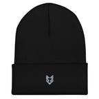 WOXWILD Beanie Night, gestickter tonaler Fuchs, Frontansicht