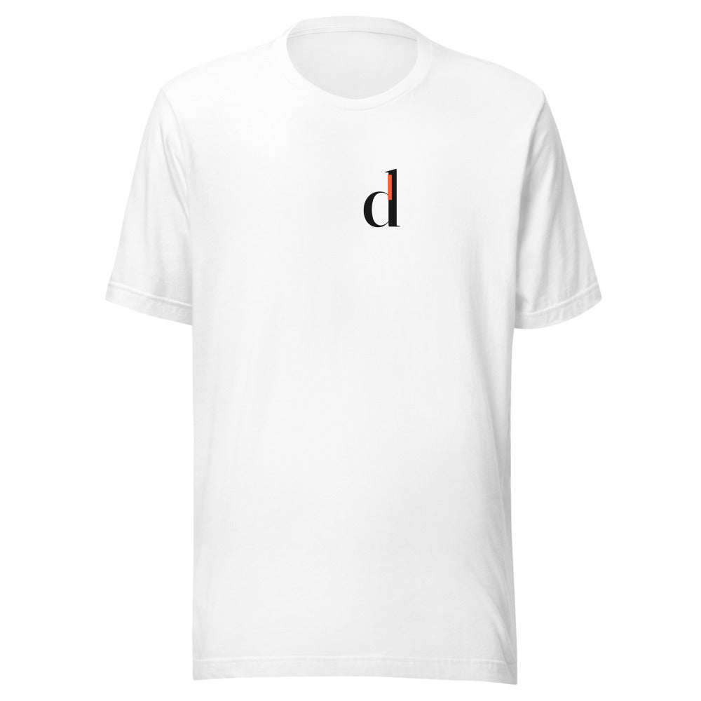 forge standard House Mark Tee in Weiß – Frontansicht mit d|-Hauspunze