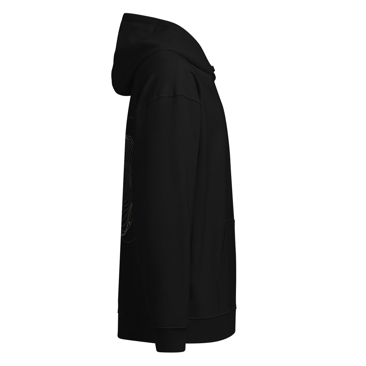 Kernhitze 01 Heavyweight Hoodie, rechte Seitenansicht