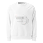 Stahlruhe 01 Heavyweight Crewneck in Knochenstaub, Frontansicht