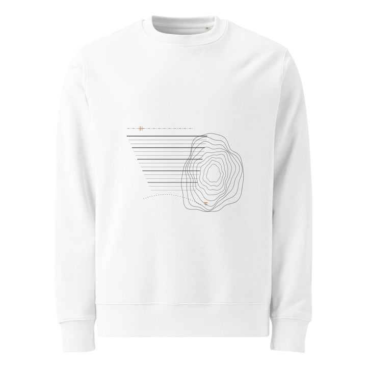 Stahlruhe 01 Heavyweight Crewneck in Knochenstaub, Frontansicht