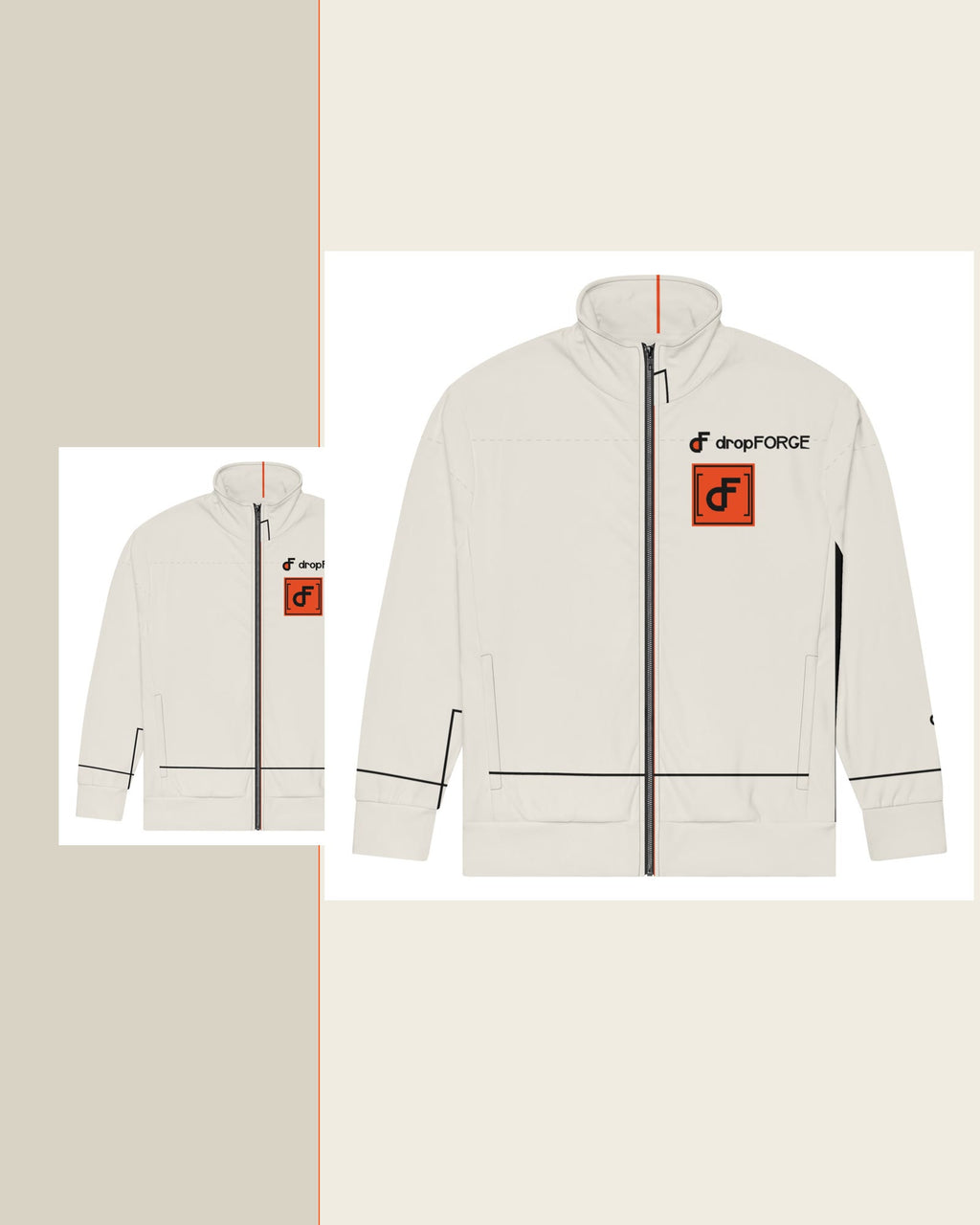 dropFORGE Studio Mockup - Scale Layout Mockup - forge standard — House Alloy Register 02 Track Jacket