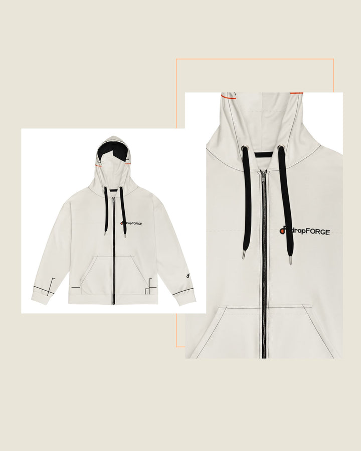 dropFORGE Studio Mockup - Detail Board Mockup - forge standard — House Alloy Relay 02 Zip Hoodie