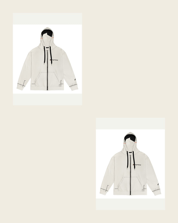 dropFORGE Studio Mockup - Gallery Wall Mockup - forge standard — House Alloy Relay 02 Zip Hoodie