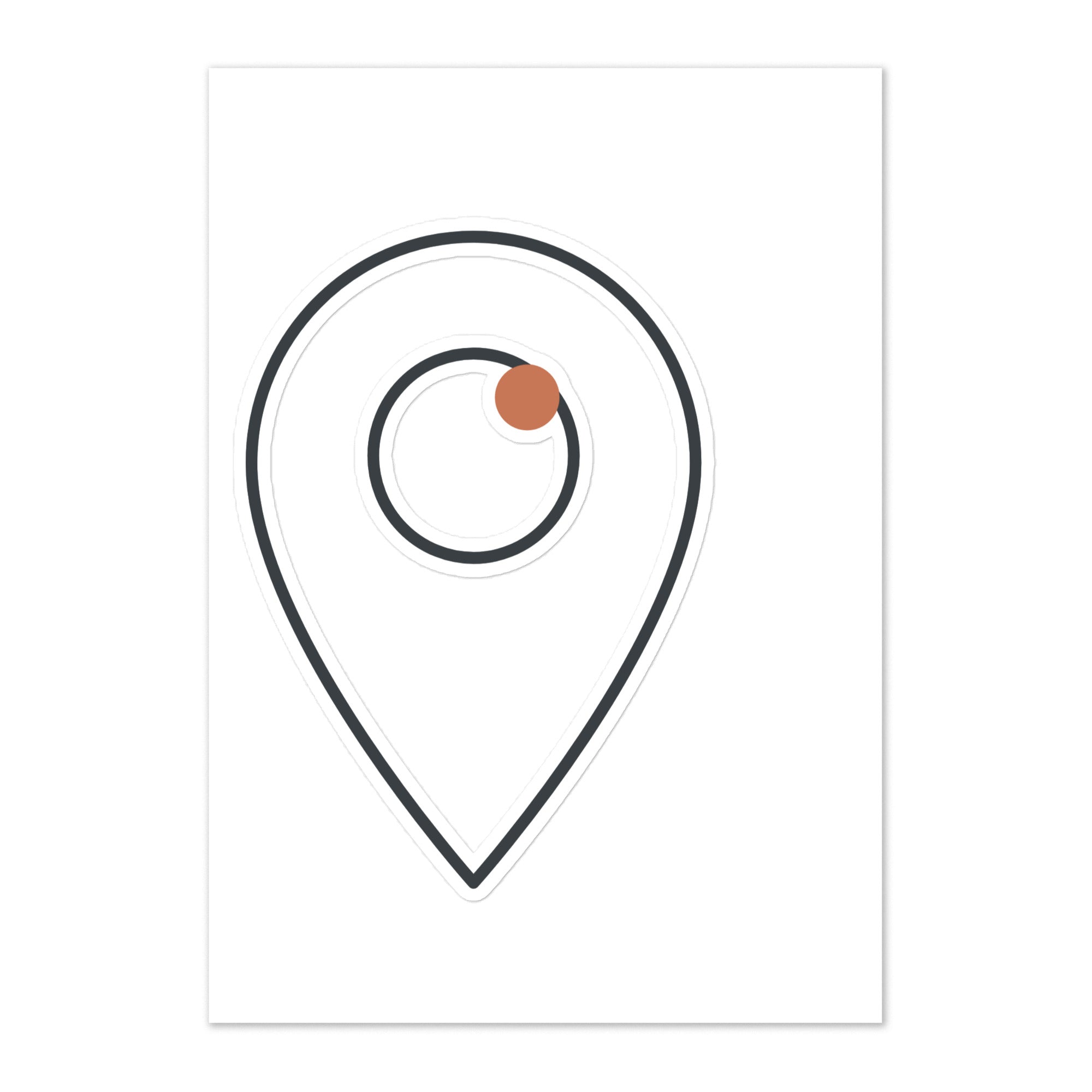 The Waypoint Sticker Sheet mit erdigen Wegzeichen-Motiven, Gesamtuebersicht der Aufkleber