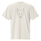 WOXWILD Studio Boxy Tee — Ghost-Fuchs auf Sand — Produktansicht 4