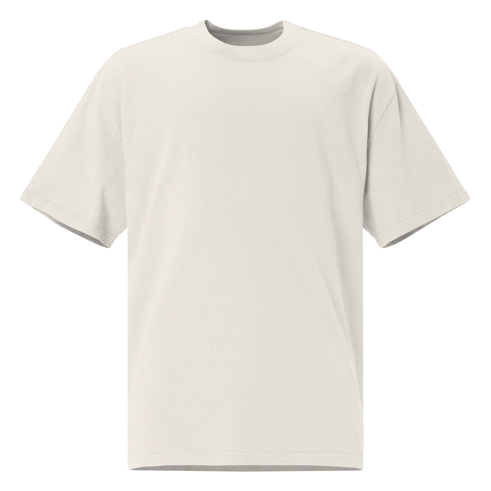WOXWILD Studio Boxy Tee — Ghost-Fuchs auf Sand — Hauptansicht