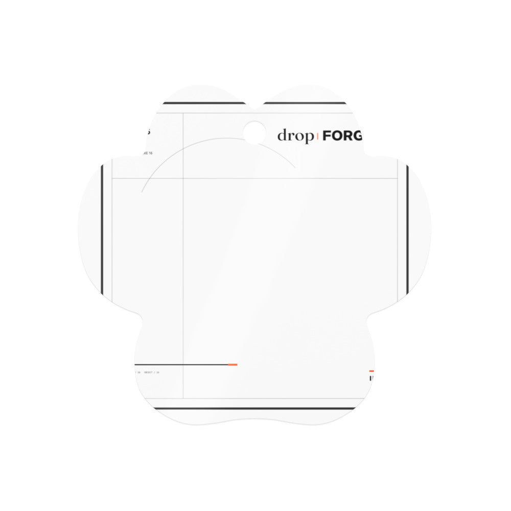 forge INDEX 35 — Jahresmarke 16 · Metal Ornament – Printful-Mockup 1