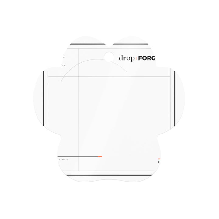forge INDEX 35 — Jahresmarke 16 · Metal Ornament – Printful-Mockup 1