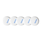 VEIL Blade Pin Set mit zwei Anstecknadeln, mattes Metall, Frontansicht