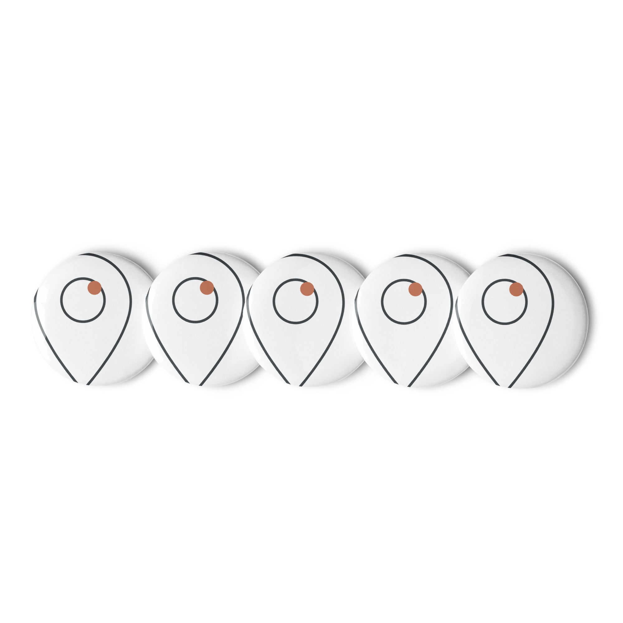 The Waypoint Cap Companion Pin, Ansicht der Rückseite mit Befestigung