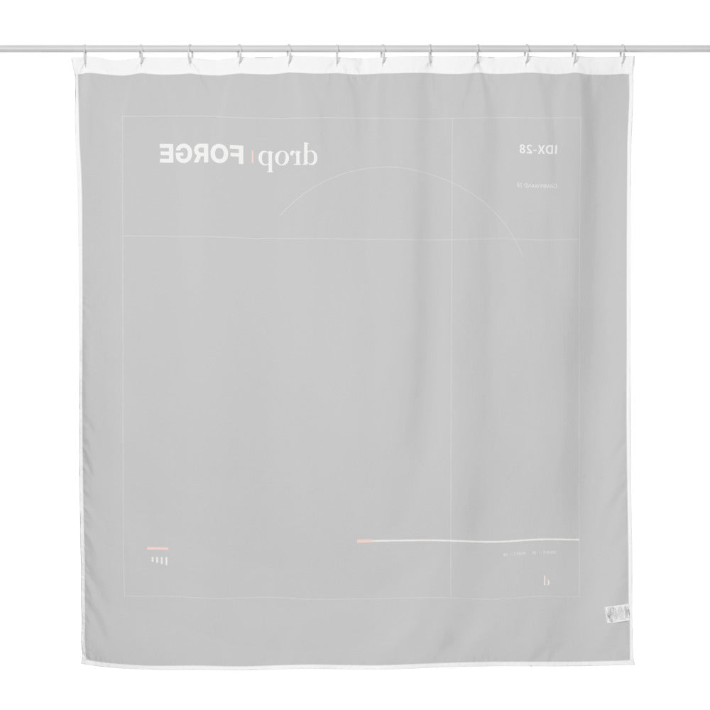 forge INDEX 35 — Dampfwand 28 · Shower Curtain – Printful-Mockup 2