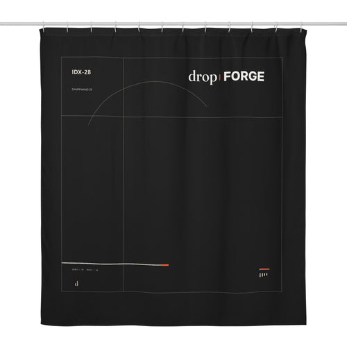 forge INDEX 35 — Dampfwand 28 · Shower Curtain – Printful-Mockup 1