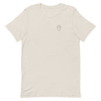 waymark Waypoint Tee 01 in Heather Dust – gerade Frontansicht