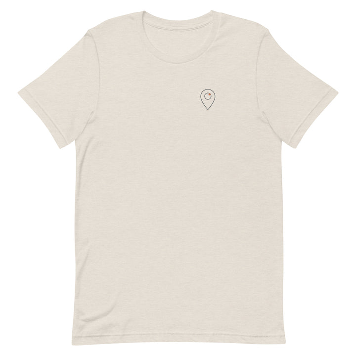waymark Waypoint Tee 01 in Heather Dust – gerade Frontansicht