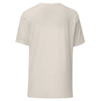 waymark Waypoint Tee 01 in Heather Dust – Rückansicht mit Materialstruktur