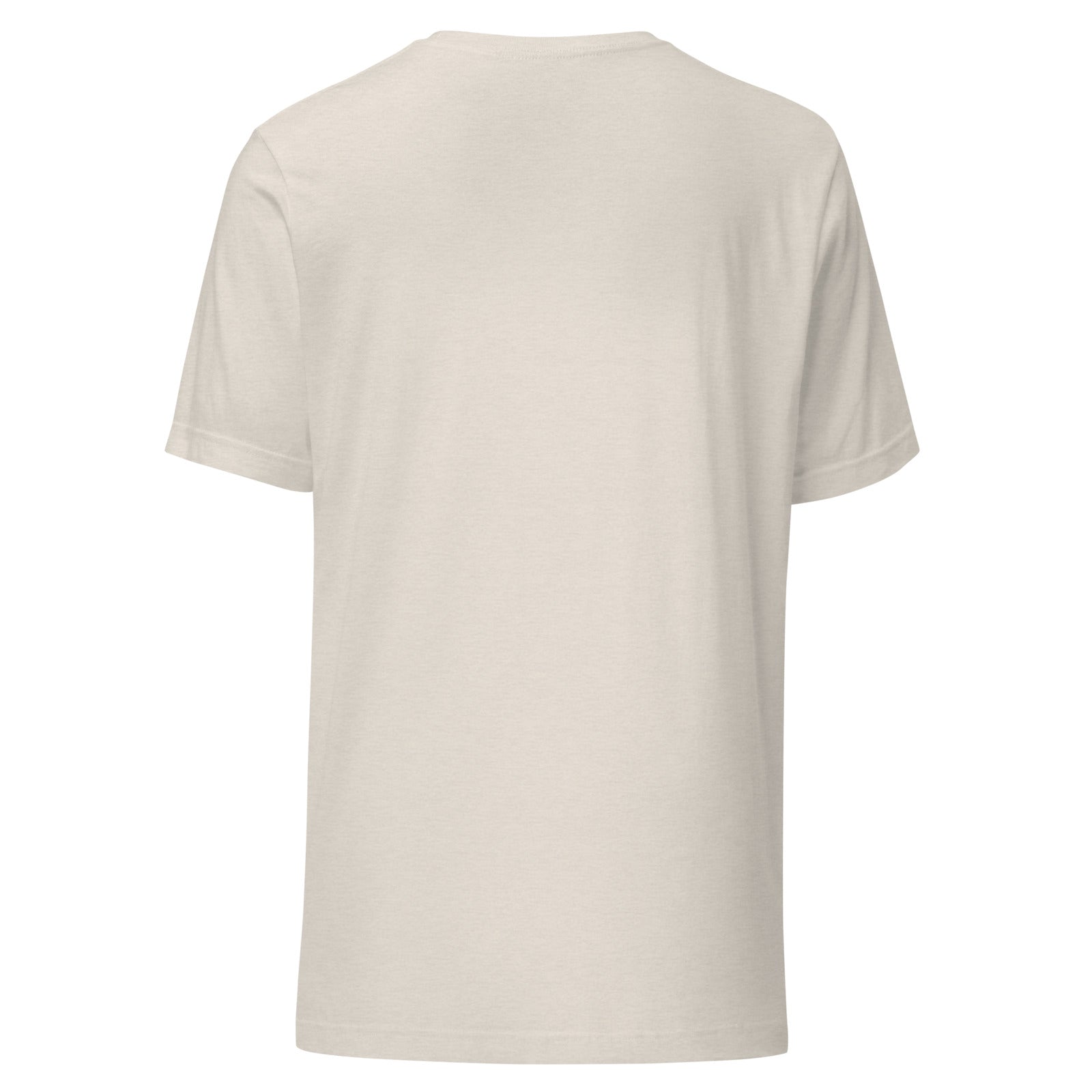 waymark Waypoint Tee 01 in Heather Dust – Rückansicht mit Materialstruktur