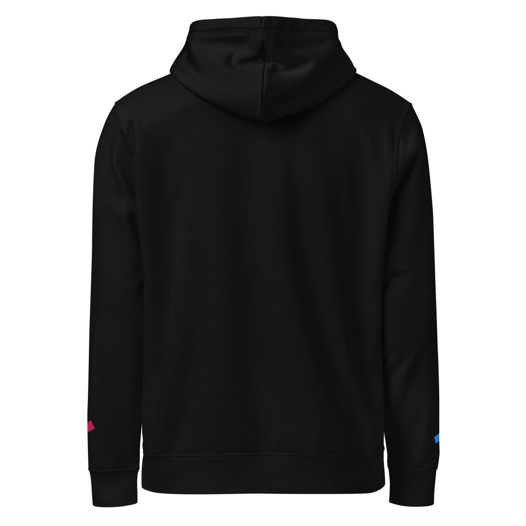 WOXWILD Chest Hoodie mit Neon-Fuchs-Stickerei, schwarz — Ansicht 2
