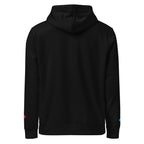 WOXWILD Chest Hoodie mit Neon-Fuchs-Stickerei, schwarz — Ansicht 2