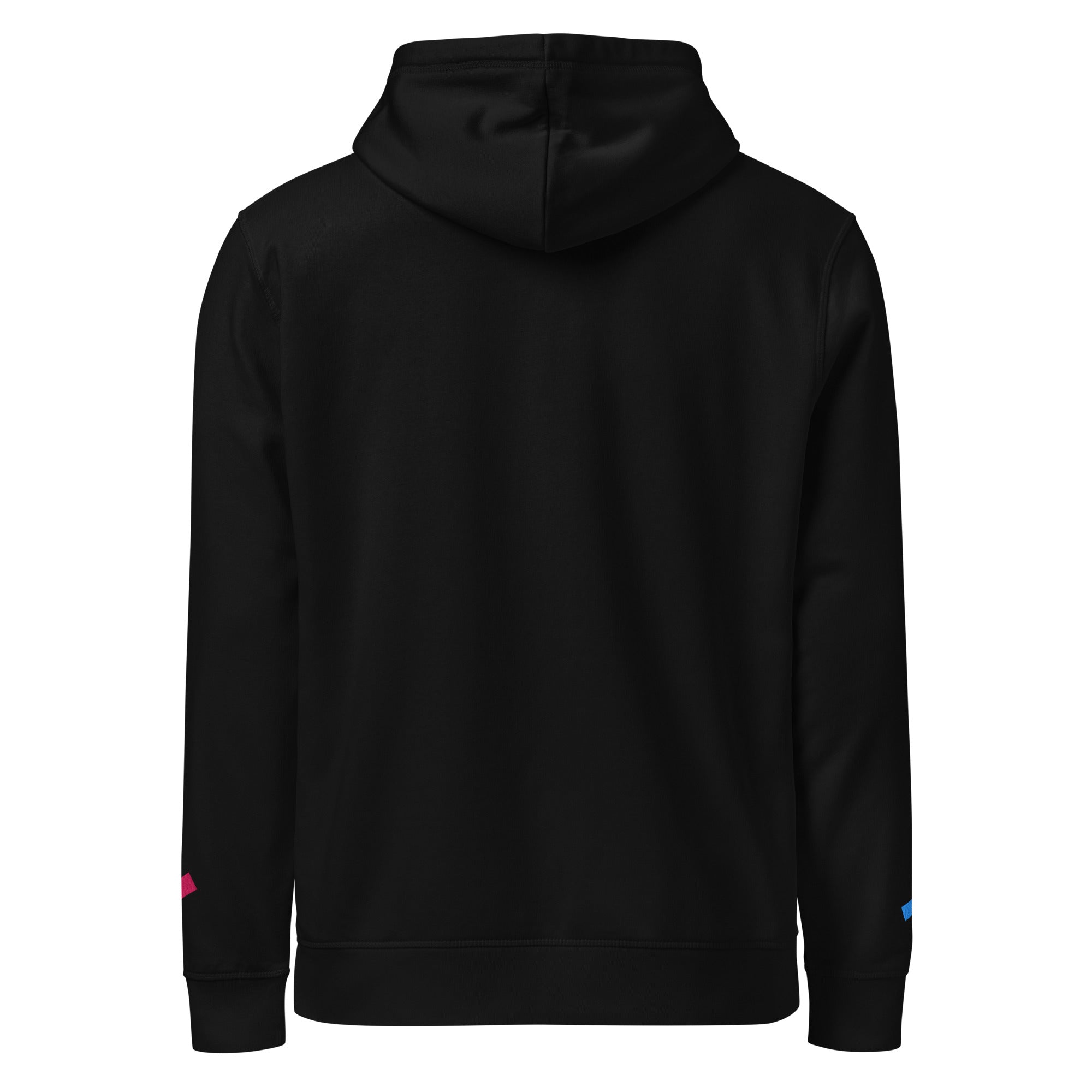WOXWILD Chest Hoodie mit Neon-Fuchs-Stickerei, schwarz — Ansicht 2