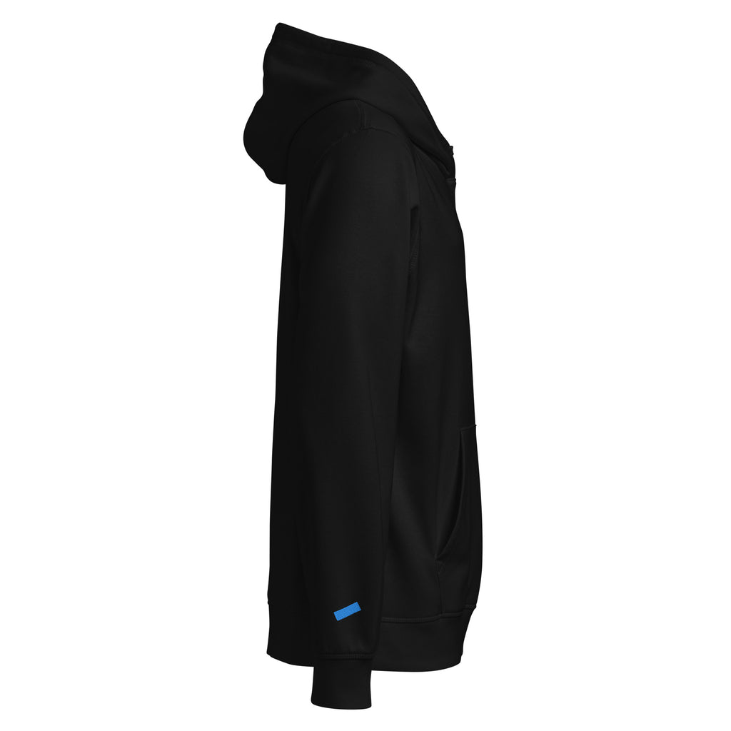 WOXWILD Chest Hoodie mit Neon-Fuchs-Stickerei, schwarz — Ansicht 4