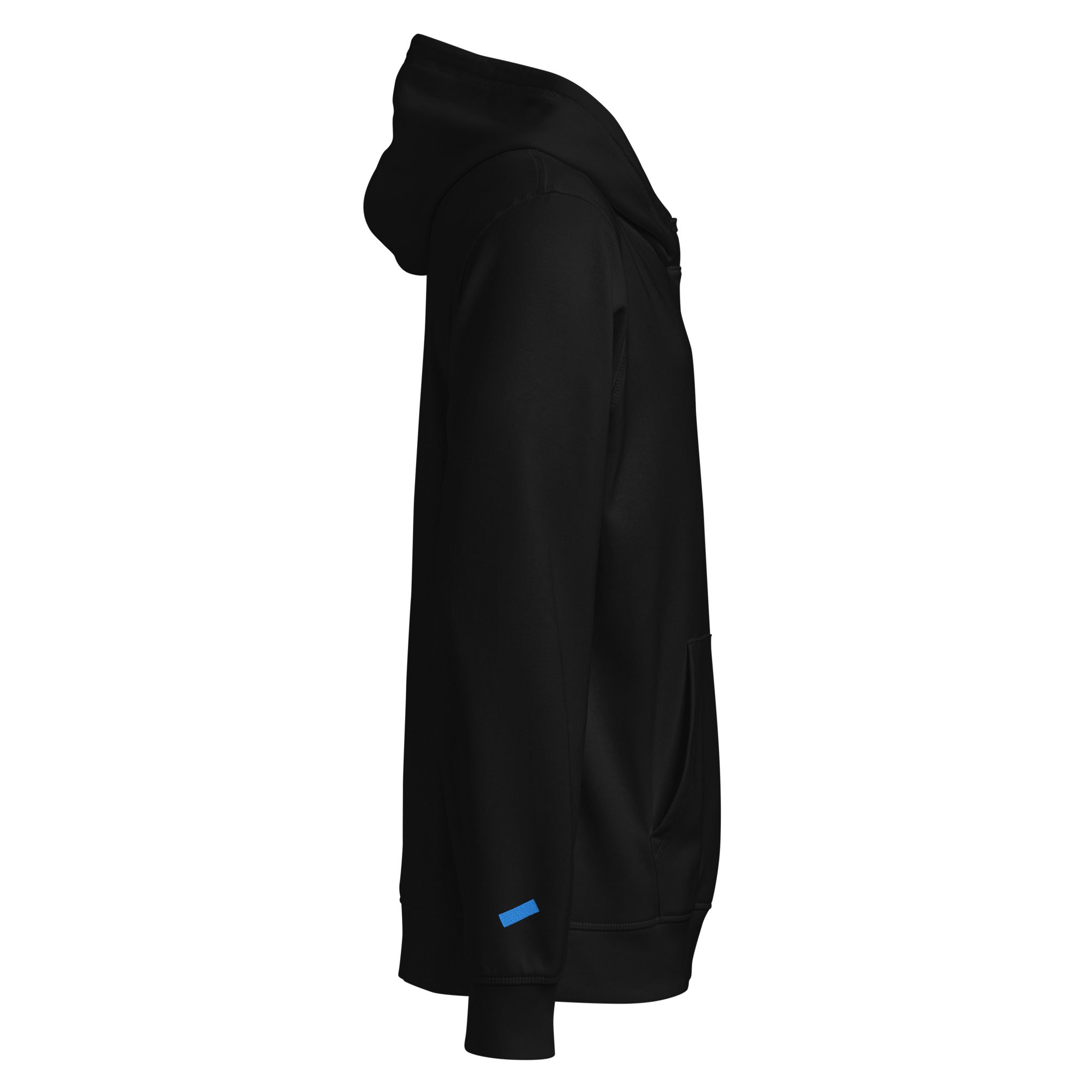 WOXWILD Chest Hoodie mit Neon-Fuchs-Stickerei, schwarz — Ansicht 4
