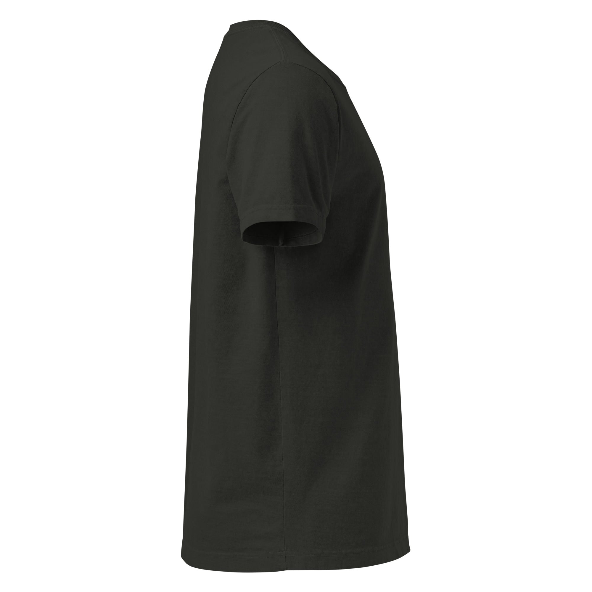 forge standard Boxy Cut Tee in Washed Black, rechte Seitenansicht